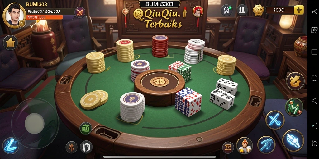 Gameplay seru BUMI303 yang menarik dalam permainan QiuQiu.