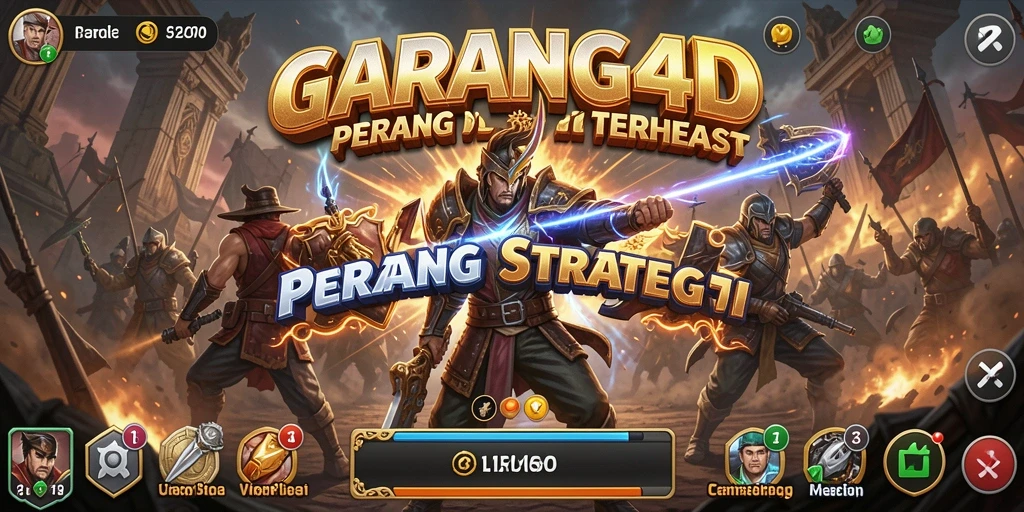 Gameplay epik dalam GARANG4D dengan strategi perang yang mendebarkan.