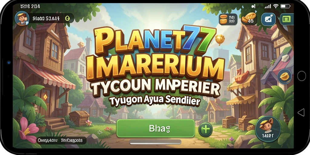 Screenshot gameplay PLANET77 memperlihatkan strategi membangun bisnis yang menarik.