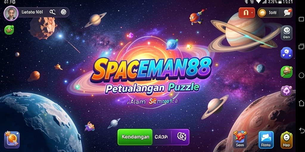 Screenshot utama SPACEMAN88 menampilkan pengalaman bermain Puzzle yang seru.