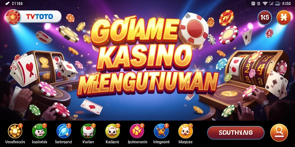 Tangkapan layar gameplay seru di TVTOTO menunjukkan keseruan Kasino.